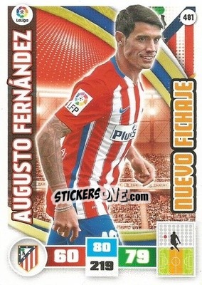 Sticker Augusto Fernández - Liga BBVA 2015-2016. Adrenalyn XL n. 481 - Panini