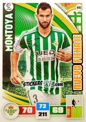 Sticker Montoya - Liga BBVA 2015-2016. Adrenalyn XL n. 482 - Panini