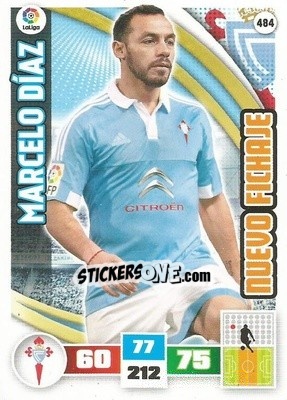 Sticker Marcelo Diaz - Liga BBVA 2015-2016. Adrenalyn XL n. 484 - Panini