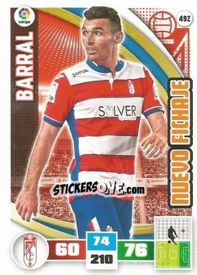 Sticker Barral - Liga BBVA 2015-2016. Adrenalyn XL n. 492 - Panini