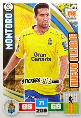 Sticker Montoro - Liga BBVA 2015-2016. Adrenalyn XL n. 493 - Panini