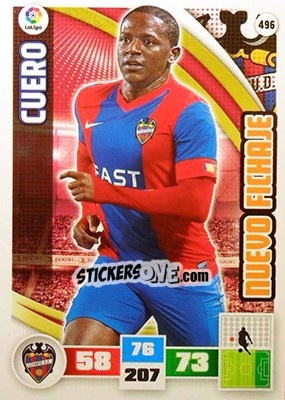 Sticker Cuero - Liga BBVA 2015-2016. Adrenalyn XL n. 496 - Panini