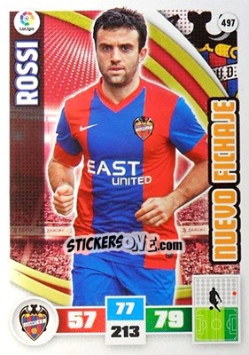 Sticker Giuseppe Rossi - Liga BBVA 2015-2016. Adrenalyn XL n. 497 - Panini