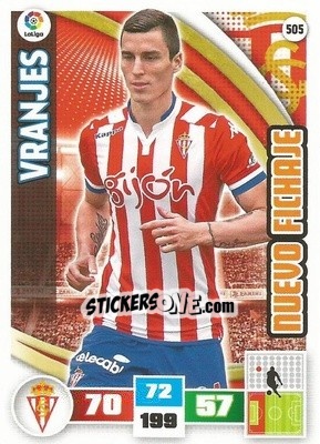Sticker Vranjes - Liga BBVA 2015-2016. Adrenalyn XL n. 505 - Panini