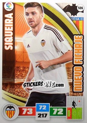 Sticker Siqueira - Liga BBVA 2015-2016. Adrenalyn XL n. 506 - Panini