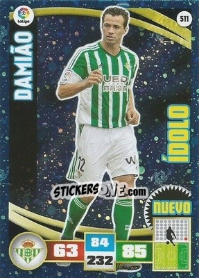 Cromo Damiao - Liga BBVA 2015-2016. Adrenalyn XL - Panini