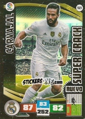 Sticker Carvajal - Liga BBVA 2015-2016. Adrenalyn XL n. 521 - Panini