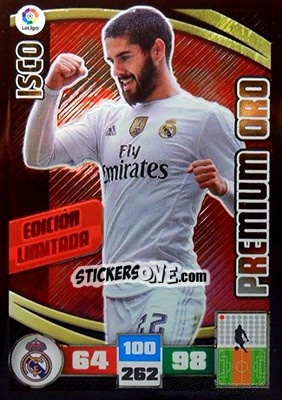 Sticker Isco - Liga BBVA 2015-2016. Adrenalyn XL n. LE-IS - Panini