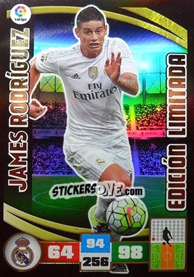 Sticker James Rodríguez - Liga BBVA 2015-2016. Adrenalyn XL - Panini
