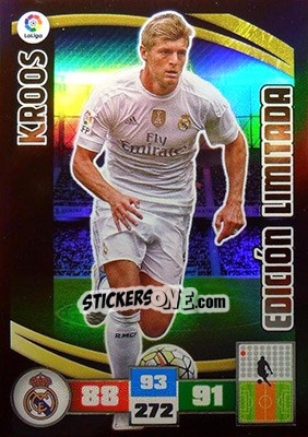 Sticker Kroos - Liga BBVA 2015-2016. Adrenalyn XL n. LE-KR - Panini