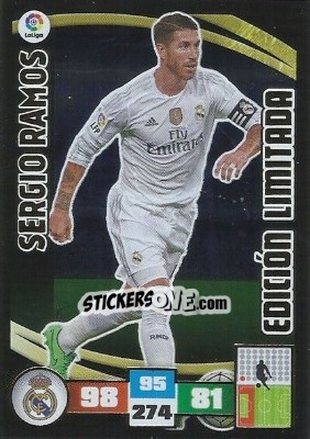 Sticker Sergio Ramos - Liga BBVA 2015-2016. Adrenalyn XL n. LE-SR - Panini