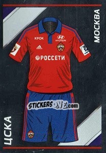 Sticker ЦСКА - Домашняя форма - Russian Football Premier League 2015-2016 n. 7 - Panini