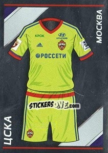 Sticker ЦСКА - Гостевая форма - Russian Football Premier League 2015-2016 n. 8 - Panini