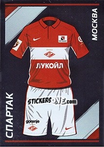 Sticker Спартак - Домашняя форма - Russian Football Premier League 2015-2016 - Panini