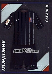 Sticker Мордовия - Домашняя форма - Russian Football Premier League 2015-2016 n. 24 - Panini