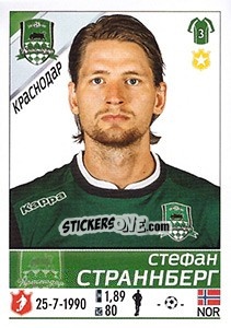 Sticker Stefan Strandberg - Russian Football Premier League 2015-2016 n. 101 - Panini