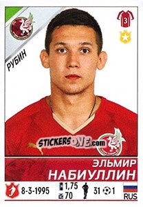 Cromo Эльмир Набиуллин - Russian Football Premier League 2015-2016 - Panini