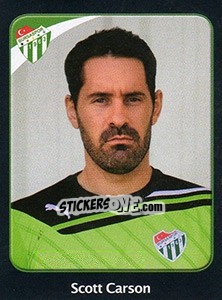 Sticker Scott Carson - Spor Toto Süper Lig 2011-2012 n. 27 - Panini