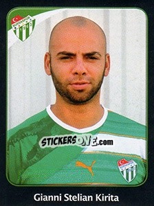Sticker Gianni Stelian Kirita - Spor Toto Süper Lig 2011-2012 n. 38 - Panini