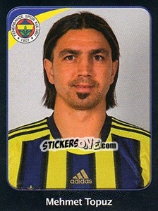 Sticker Mehmet Topuz - Spor Toto Süper Lig 2011-2012 n. 103 - Panini