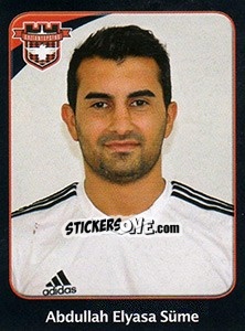 Sticker Abdullah Elyasa Süme - Spor Toto Süper Lig 2011-2012 - Panini