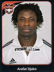 Sticker Arafat Djako - Spor Toto Süper Lig 2011-2012 n. 153 - Panini