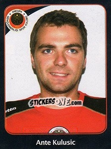 Sticker Ante Kulusic - Spor Toto Süper Lig 2011-2012 n. 163 - Panini