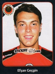 Sticker Efşan Geçgin - Spor Toto Süper Lig 2011-2012 n. 164 - Panini