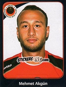 Sticker Mehmet Akgün - Spor Toto Süper Lig 2011-2012 n. 165 - Panini