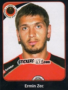Sticker Ermin Zec - Spor Toto Süper Lig 2011-2012 - Panini
