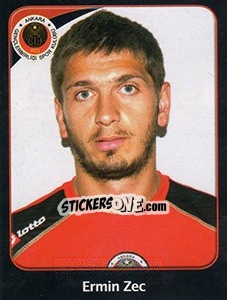 Figurina Ermin Zec - Spor Toto Süper Lig 2011-2012 - Panini