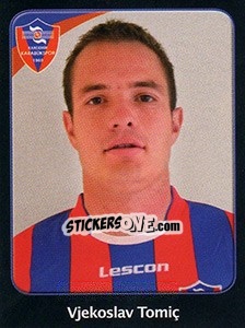 Sticker Vjekoslav Tomiç - Spor Toto Süper Lig 2011-2012 n. 181 - Panini