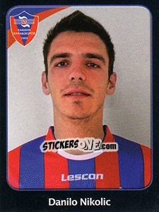 Sticker Danilo Nikolic - Spor Toto Süper Lig 2011-2012 n. 189 - Panini