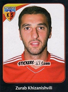 Sticker Zurab Khizanishvili - Spor Toto Süper Lig 2011-2012 n. 209 - Panini