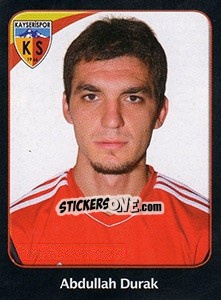 Sticker Abdullah Durak - Spor Toto Süper Lig 2011-2012 - Panini