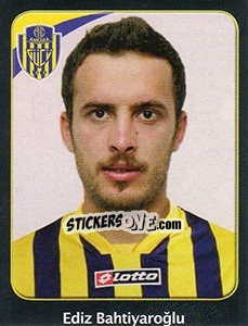 Sticker Ediz Bahtiyaroğlu - Spor Toto Süper Lig 2011-2012 n. 296 - Panini