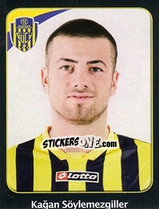 Figurina Kağan Söylemezgiller - Spor Toto Süper Lig 2011-2012 - Panini