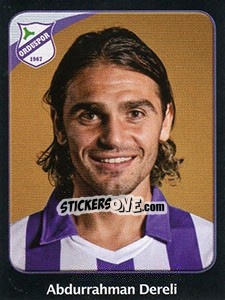 Figurina Abdurrahman Dereli - Spor Toto Süper Lig 2011-2012 - Panini