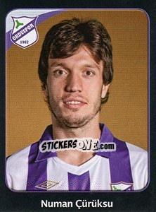 Figurina Numan Çürüksu - Spor Toto Süper Lig 2011-2012 n. 319 - Panini