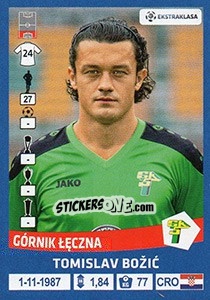 Sticker Tomislav Bożic - Ekstraklasa 2015-2016 - Panini
