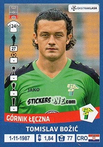 Sticker Tomislav Bożic - Ekstraklasa 2015-2016 n. 44 - Panini