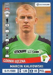 Sticker Marcin Kalkowski - Ekstraklasa 2015-2016 n. 51 - Panini