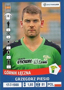 Cromo Grzegorz Piesio - Ekstraklasa 2015-2016 - Panini