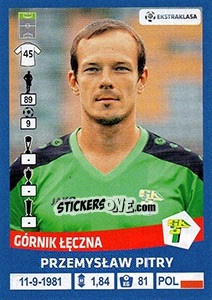 Sticker Przemyslaw Pitry - Ekstraklasa 2015-2016 n. 59 - Panini