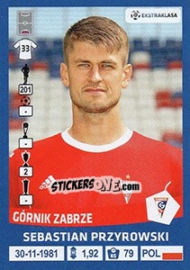 Sticker Sebastian Przyrowski - Ekstraklasa 2015-2016 n. 64 - Panini