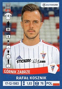 Sticker Rafal Kosznik - Ekstraklasa 2015-2016 n. 66 - Panini