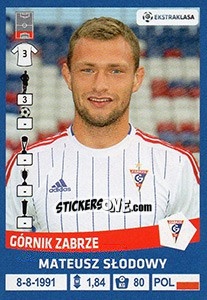 Sticker Mateusz Slodowy - Ekstraklasa 2015-2016 - Panini