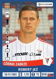 Sticker Robert Jez - Ekstraklasa 2015-2016 n. 76 - Panini