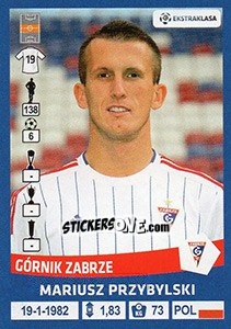 Sticker Mariusz Przybylski - Ekstraklasa 2015-2016 n. 78 - Panini