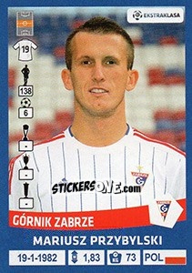 Sticker Mariusz Przybylski - Ekstraklasa 2015-2016 - Panini